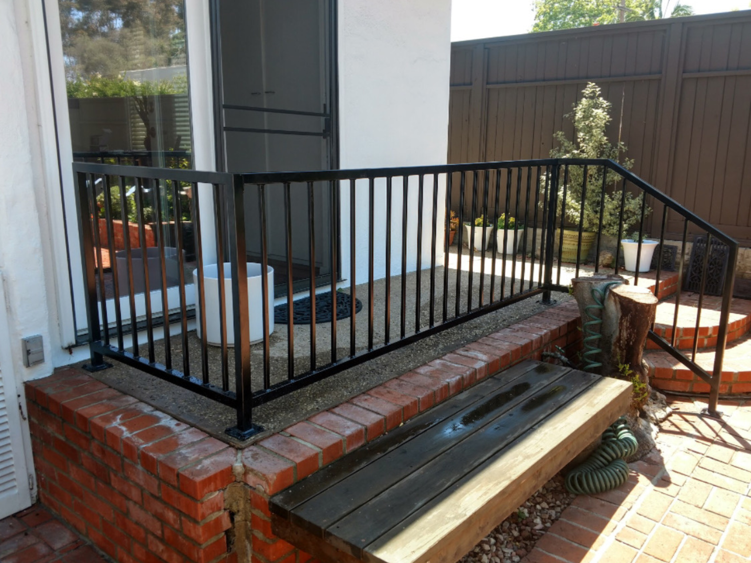 Custom iron handrail