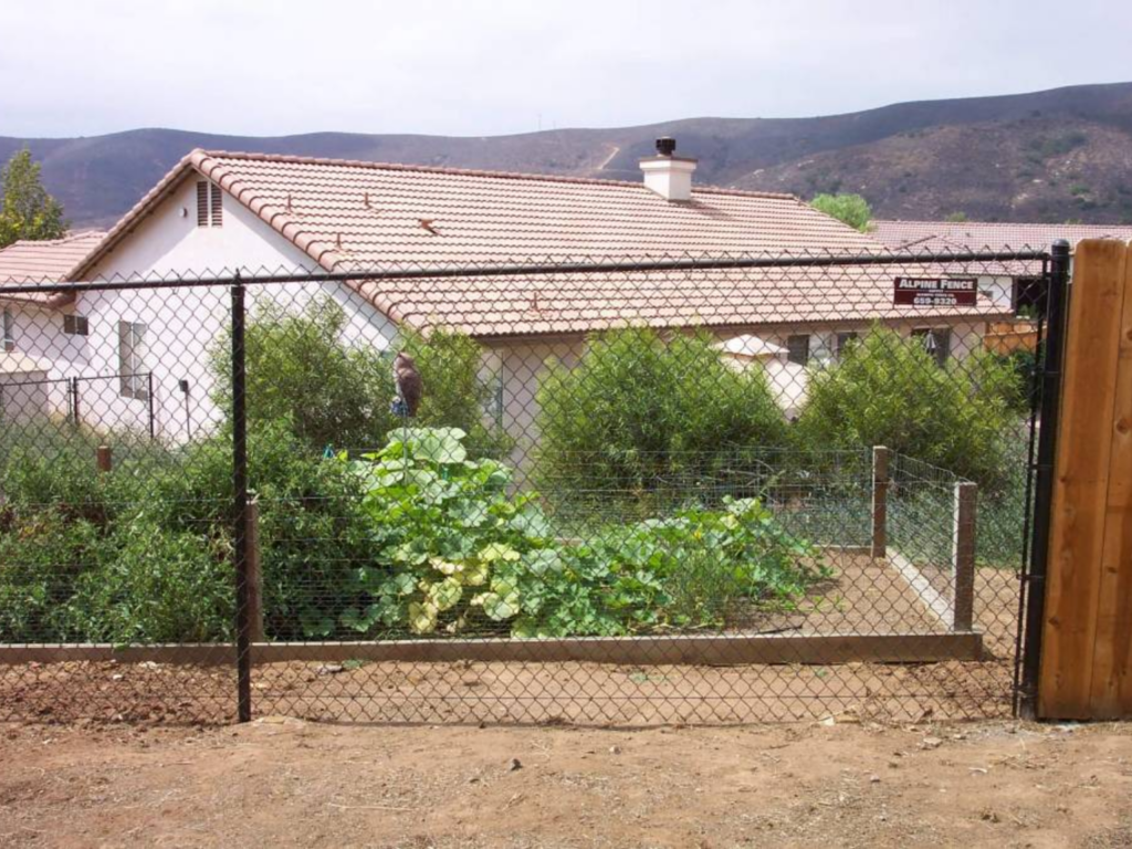 Brown Chain Link Fence by Alpine Fence.