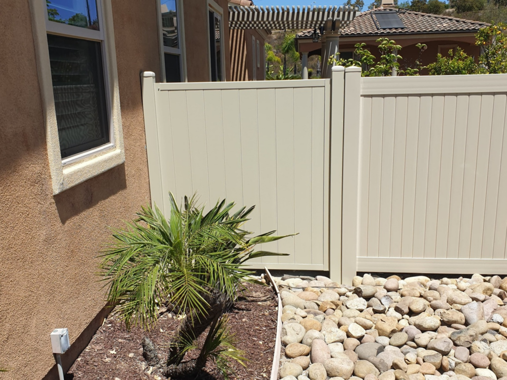 5. Vertical metal privacy fence ideal for security, seclusion, and curb appeal.